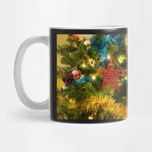 Buy Christmas Greeting Cards red and green baubles Mug